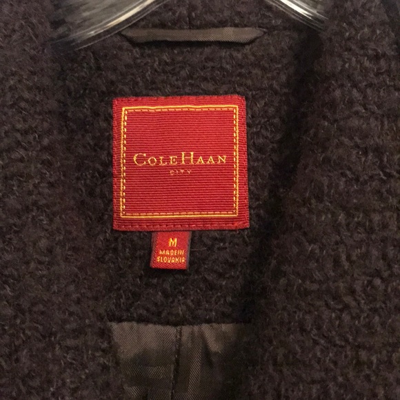 Cole Haan City Wool Knit Wrap Trench - Picture 5 of 7